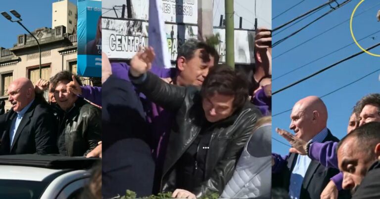 Incidente en caravana de Milei: Hipótesis sobre objetos lanzados desatan debate ¡Piedrazo, lechugazo, brócoli, berenjena o guantes en medio de la polémica!