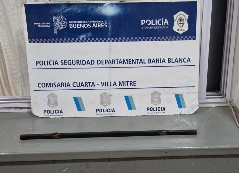 Persona detenida tras violenta discusión vecinal en Bahía Blanca.