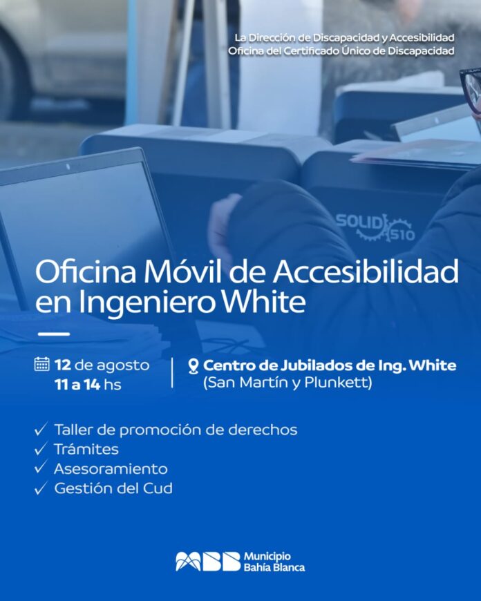 Presentan oficina móvil de accesibilidad en Ingeniero White.