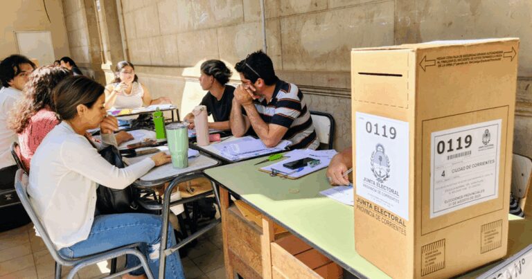 Alerta meteorológica en Corrientes complica elecciones: Andreani, TelCo y el escrutinio bajo presión.