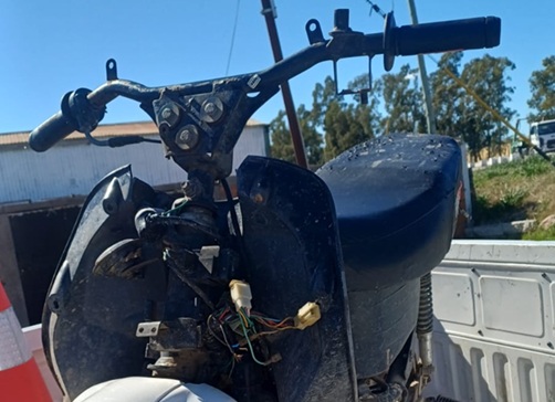 Aprehendida en Ing. White con moto robada sin dominio. ¡Detalles del operativo!