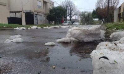 Fuerte tormenta de granizo sorprende a La Pampa durante la madrugada