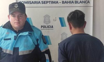 Joven roba luminarias en salón de eventos, es detenido y liberado en Bahía Blanca