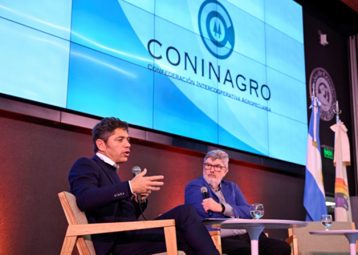 Axel Kicillof destaca importancia de cooperativas en Congreso Internacional de CONINAGRO.