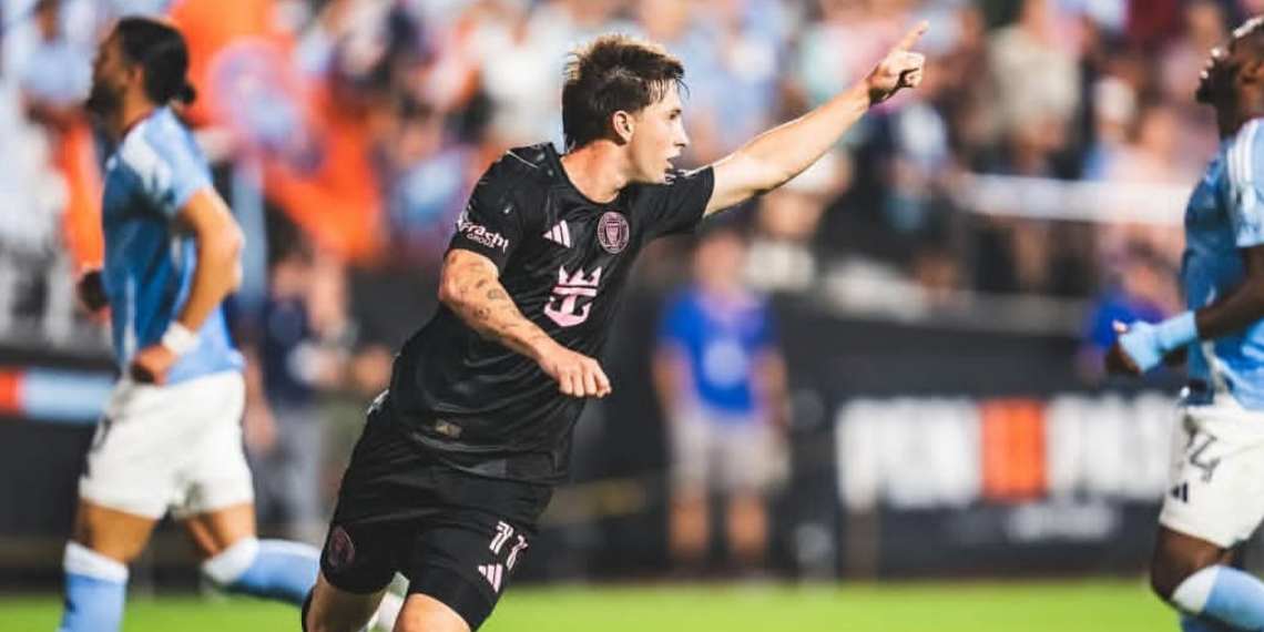 Baltasar Rodríguez, la revelación del Inter Miami: gol y protagonismo en contundente victoria ante New York City.