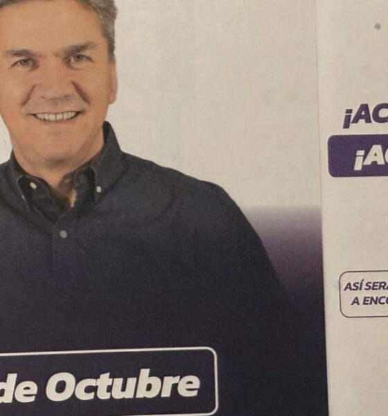 Zdero recibe a Milei pero oculta el logo libertario en los carteles