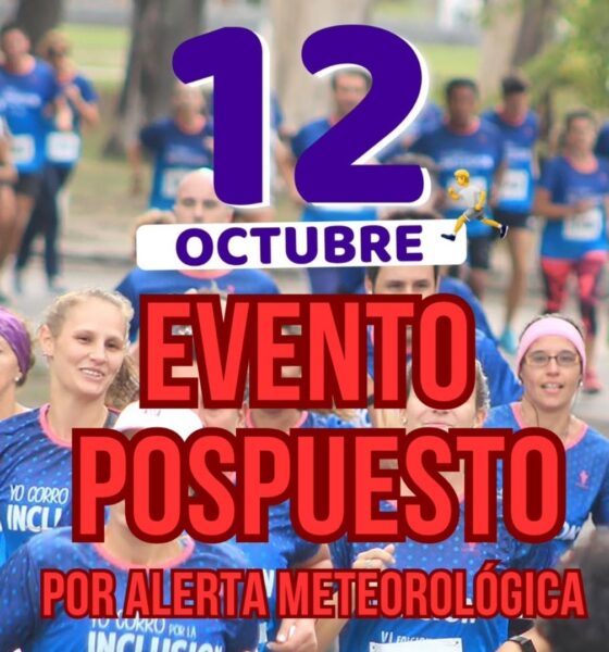 Nueva suspensión de la carrera de la inclusión por mal tiempo