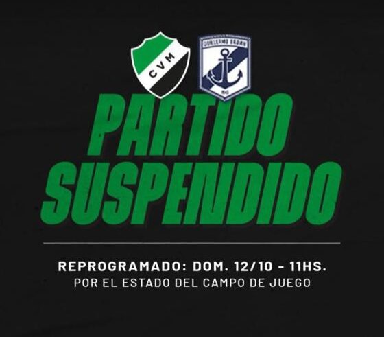 Partido de Villa Mitre postergado por mal clima se juega el domingo a las 11