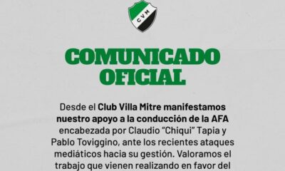 Villa Mitre apoya a Tapia y Toviggino en medio de críticas a la AFA