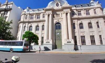 Avances en la restauración de la emblemática sucursal del Banco Nación