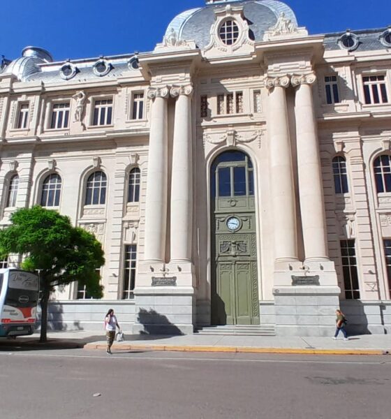 Avances en la restauración de la emblemática sucursal del Banco Nación