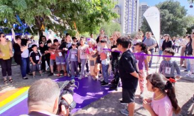 Inauguración del Camino de los Derechos en la Plaza Rivadavia