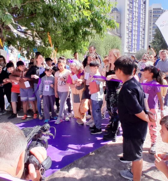 Inauguración del Camino de los Derechos en la Plaza Rivadavia