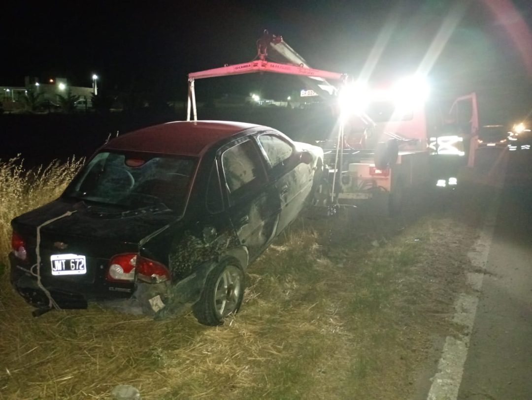 Tres autos chocan en cadena en la ruta 3 sin heridos ni daños graves
