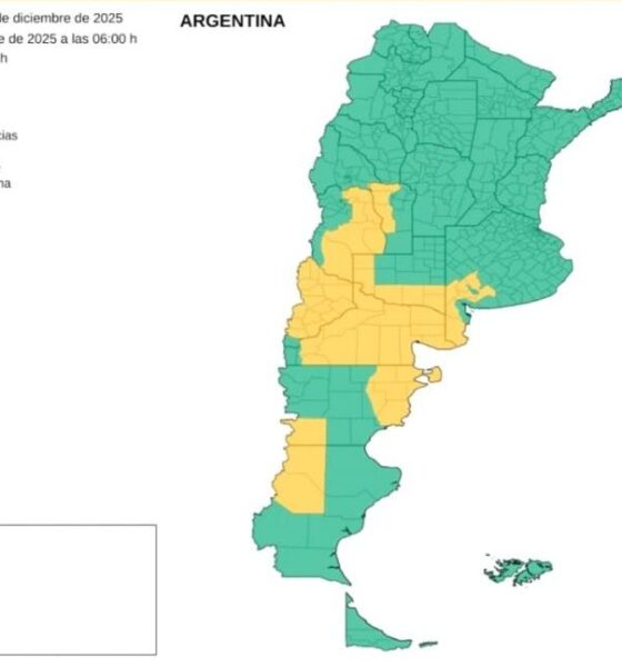 Alerta amarilla en el sudoeste que se espera para las próximas horas