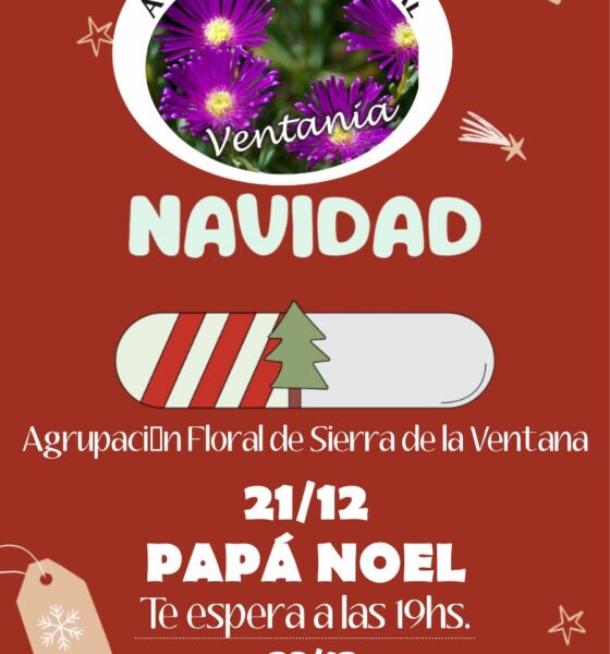 Sierra de la Ventana se viste de fiesta: Papá Noel y Villancicos en la plazoleta de Av. San Martín