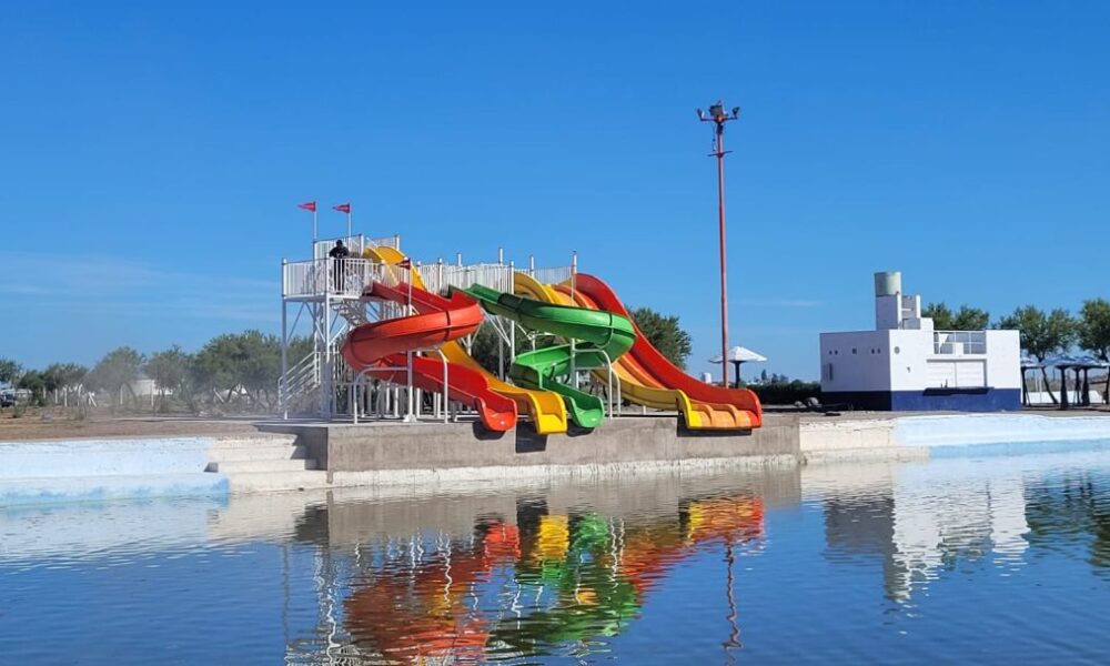 Así son los toboganes de la pileta del Balneario Maldonado