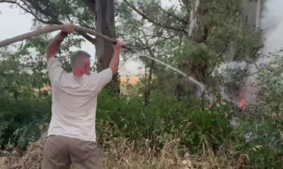 Dos rayos causan incendio en estancia cercana a Sierra de la Ventana