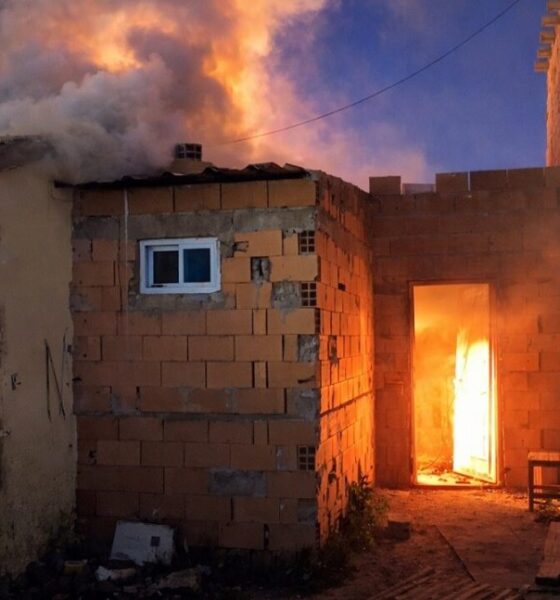 Pérdidas totales tras un incendio: sospechan que fue intencional