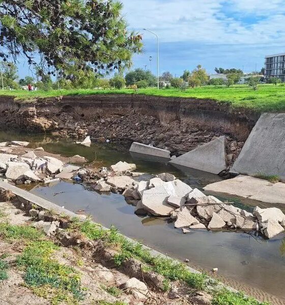 Apertura de sobres para la reconstruccion del Canal Maldonado en La Plata