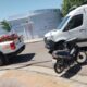 Choque entre una camioneta y una motocicleta dejó una mujer lesionada