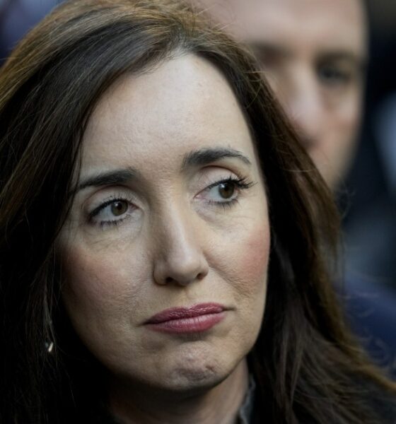 Villarruel viajó a la zona de los incendios para exponer a Milei, que subió una foto hecha con IA