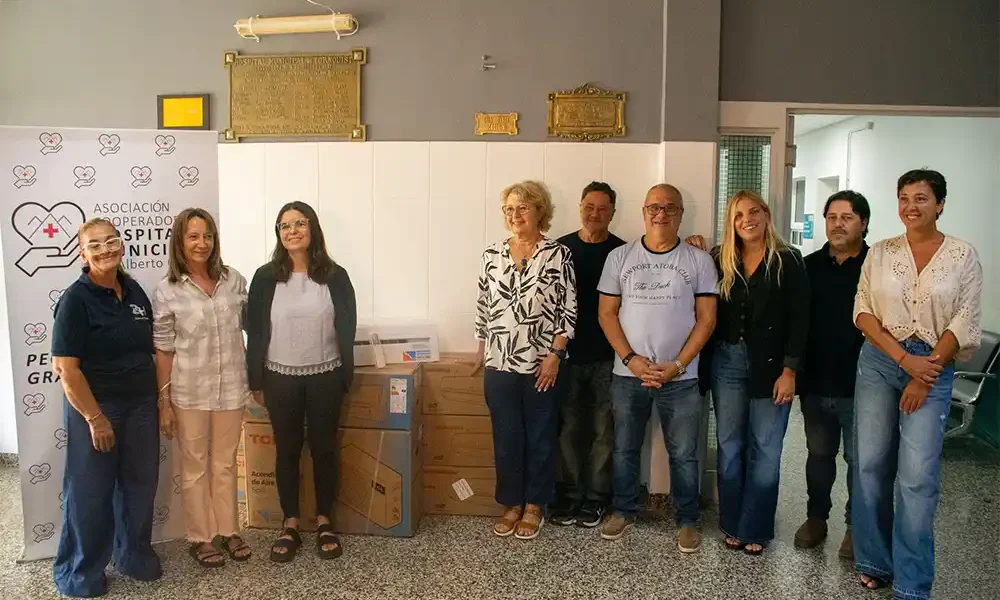 El Hospital Municipal incorporó ocho aires acondicionados gestionados ante la Fundación Banco Provincia