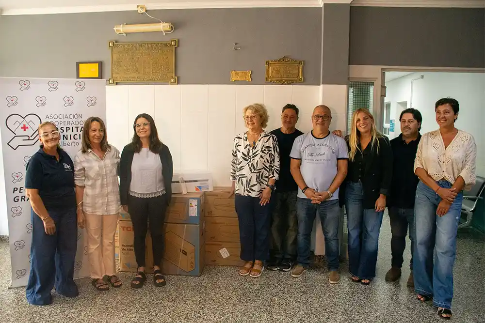 El Hospital Municipal incorporó ocho aires acondicionados gestionados ante la Fundación Banco Provincia