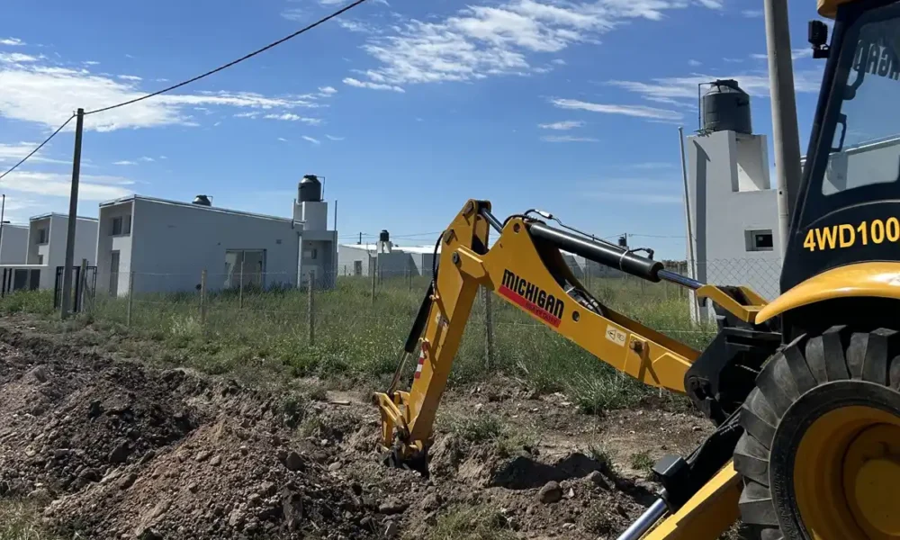 Avanza la dotación de servicios en la ampliación urbana de Tornquist