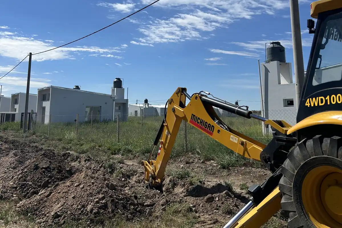 Avanza la dotación de servicios en la ampliación urbana de Tornquist