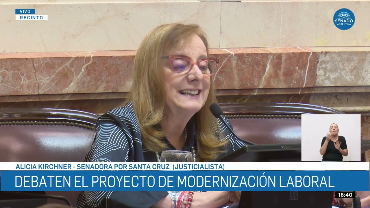 Alicia Kirchner está “de acuerdo con una reforma laboral”, pero no con la que propone el oficialismo
