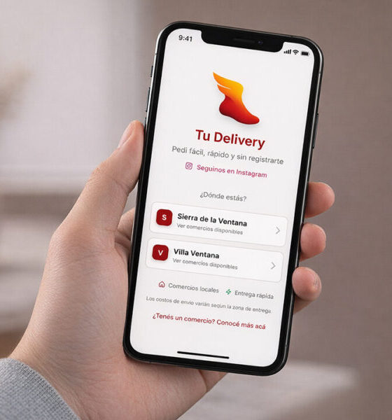 Desde Sierra de la Ventana: desarrollan una herramienta de delivery para pueblos pequeños