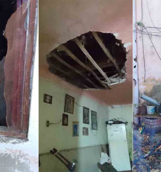 Rayo destrozó una casa de Bahía Blanca y dejó a una familia con una nena discapacitada en riesgo: "Fue como una bomba"