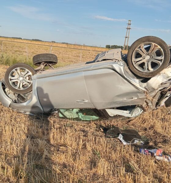 Un joven de Tres Arroyos murió tras un vuelco en la ruta 73