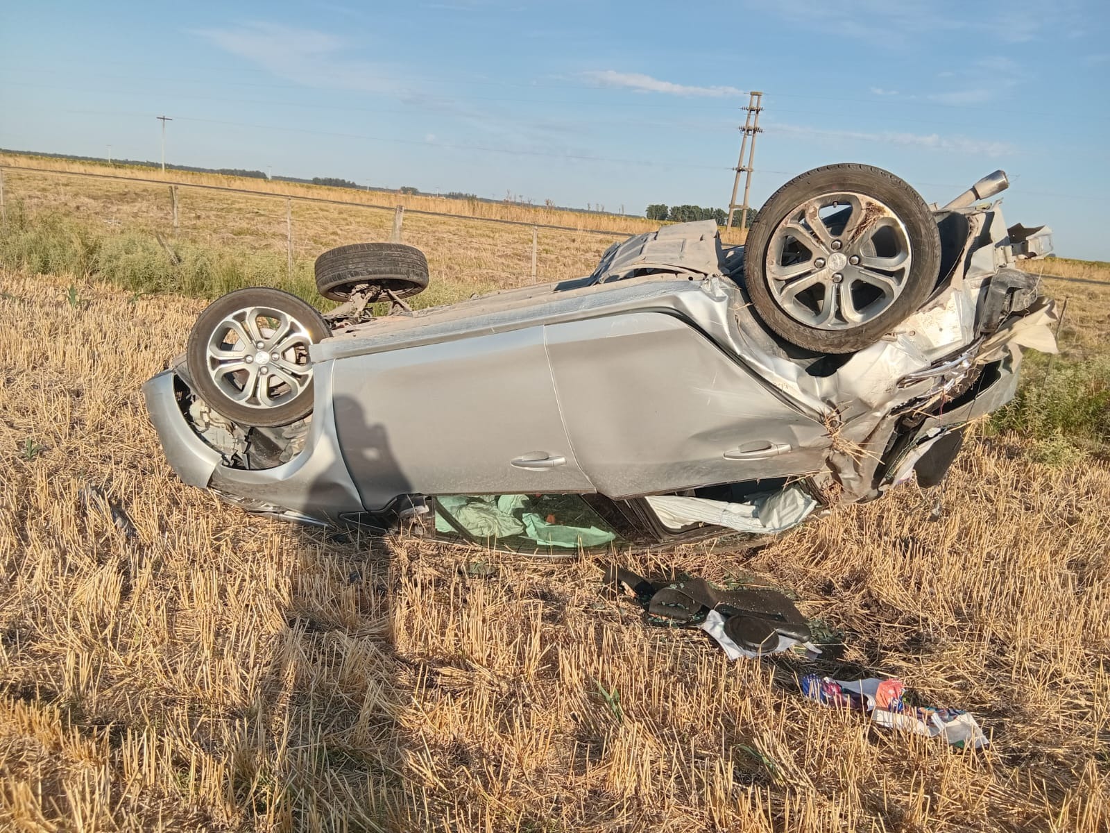 Un joven de Tres Arroyos murió tras un vuelco en la ruta 73