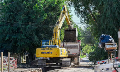 Tercera Cuenca: avanza la relocalización del tramo del colector cloacal que arrasó la inundación