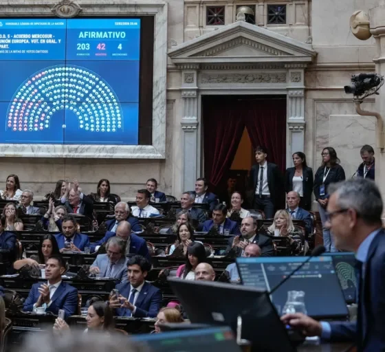 La Cámara de Diputados ratificó el tratado Mercosur-Unión Europea
