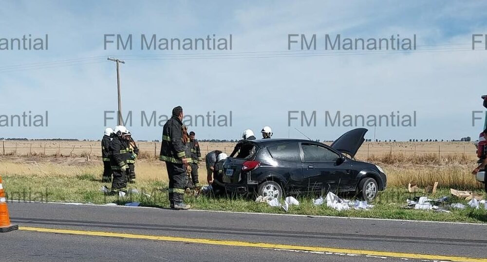 Choque en la ruta 3: dos bahienses heridos
