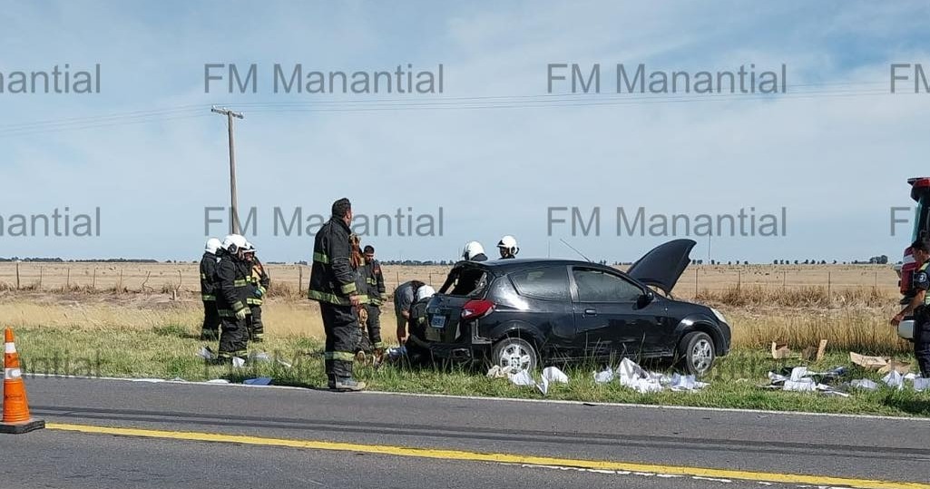 Choque en la ruta 3: dos bahienses heridos