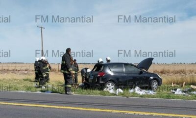 Choque en la ruta 3: dos bahienses heridos