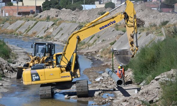 Cómo siguen los trabajos en el puente de calle Don Bosco