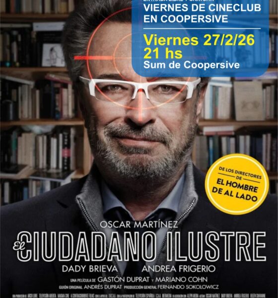 El Cineclub de Coopersive presenta "El Ciudadano Ilustre en Sierra de la Ventana