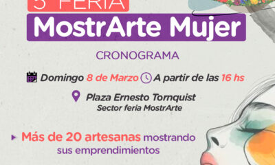 8 de marzo: 5° Feria ‘MostrArte Mujer’ en Tornquist