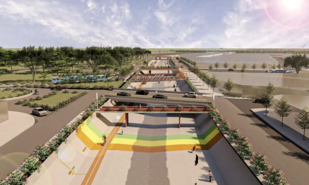 Obra en el Canal Maldonado en Bahía Blanca: triplicará la capacidad de agua y lo transformará en un corredor urbano