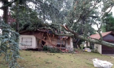 Fuerte temporal en Sierra de la Ventana