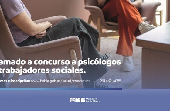 Salud – concurso abierto para psicólogos y trabajadores sociales