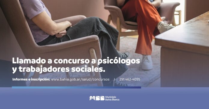 Salud – concurso abierto para psicólogos y trabajadores sociales