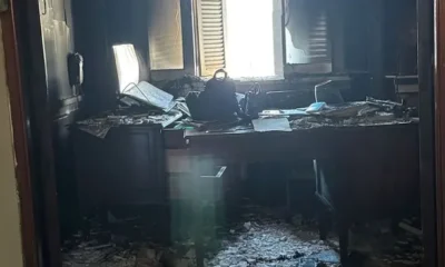 Se incendió un despacho del Senado de la Nación