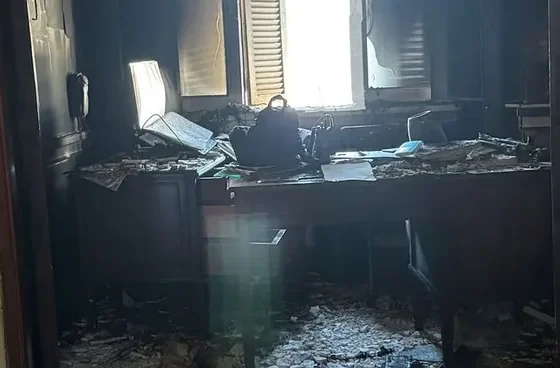 Se incendió un despacho del Senado de la Nación