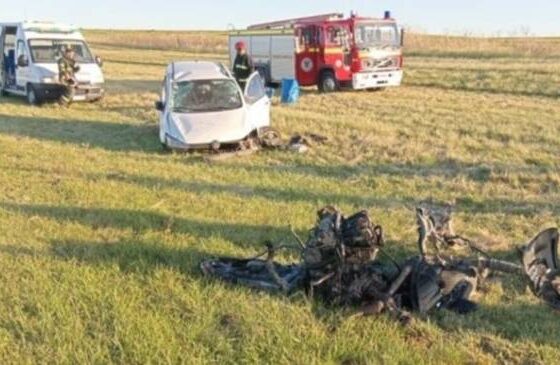 Un mujer sufrió heridas por un choque en la ruta 72